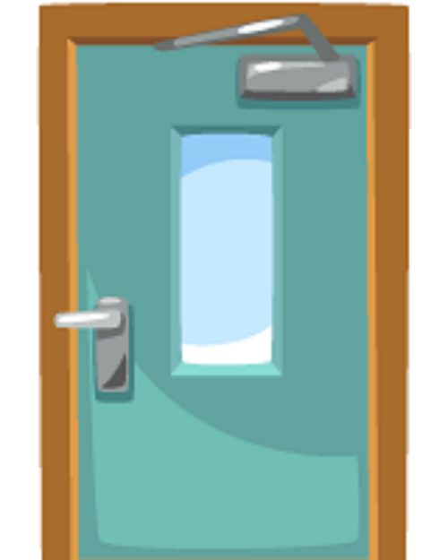 School Classroom Door